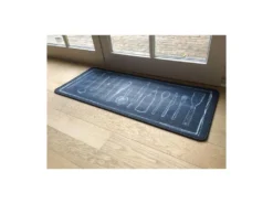 Tapis De Cuisine Noir Motif Couverts