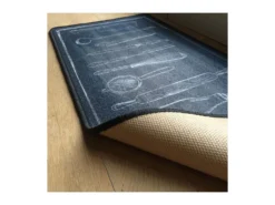 Tapis De Cuisine Noir Motif Couverts -Herman Miller Magasin accessoire et rangement cuisine 8946545