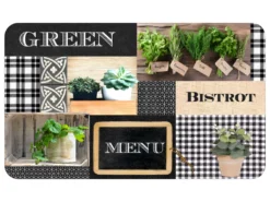 Tapis Modele Green Bistrot Menu 45x75cm