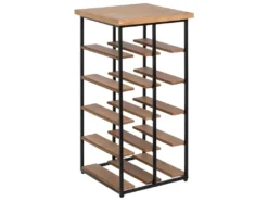 Porte Bouteilles Coloris Noir En Bois / Métal - Longueur 30 X Profondeur 30 X Hauteur 59,50 Cm -Herman Miller Magasin accessoire et rangement cuisine 9450019