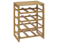 Range Bouteilles En Bambou Capacité 12 Bouteilles H 47 Cm