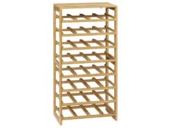 Range Bouteilles En Bambou Capacité 32 Bouteilles H 89 Cm
