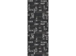 Tapis De Cuisine 67x180 CAFE LOVE Gris OEKO TEX Idéal Pour La Cuisine
