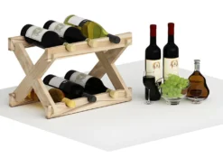 Porte-bouteilles Truva - Bois - 43 X 28 X 28 Cm