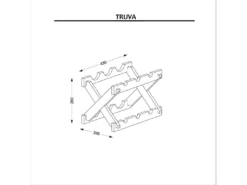 Porte-bouteilles Truva - Bois - 43 X 28 X 28 Cm -Herman Miller Magasin accessoire et rangement cuisine 9881693