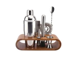 Coffret à Cocktail Avec Socle En Bambou