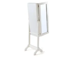 Armoire à Bijoux Miroir Psyché En MDF Et Bois De Sapin BERENICE - L.30 X H.120 Cm - Blanc -Herman Miller Magasin armoire a bijoux 365795