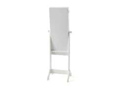 Armoire à Bijoux Miroir Psyché En MDF Et Bois De Sapin BERENICE - L.30 X H.120 Cm - Blanc -Herman Miller Magasin armoire a bijoux 365799