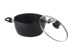 Batterie De Cuisine ROC En Aluminium Forgé - Revêtement Marbre - 6 Pièces - Noir -Herman Miller Magasin art culinaire 319247