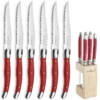 Tradition - Bloc 6 Couteaux Steak Rouge