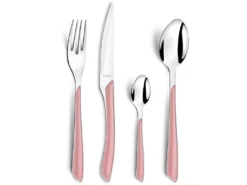 Eclat Pastel Rose - Ménagère 24 Pièces