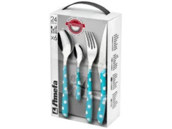 Eclat Pois - Ménagère 24 Pièces Turquoise -Herman Miller Magasin couvert 12972999