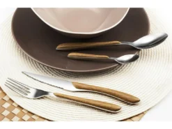 Eclat Nature - Ménagère 24 Pièces Bois Clair -Herman Miller Magasin couvert 12973013