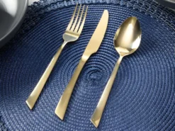 Ménagère 24 Pièces En Inox - Finition Miroir - Coloris Champagne - GRAZIA