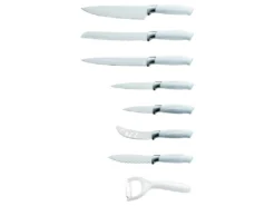 Ensemble Couteaux 7 Pièces Blanc + économe Céramique Royalty Line