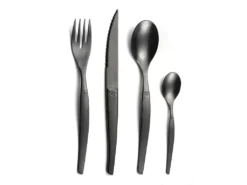 Jet Vintage Noir - Ménagère 16 Pièces