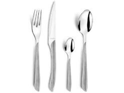 Eclat Nature - Ménagère 24 Pièces Bois Gris