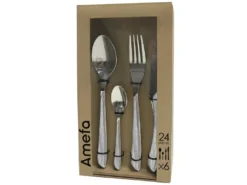 Eclat Nature - Ménagère 24 Pièces Bois Gris -Herman Miller Magasin couvert 14463129