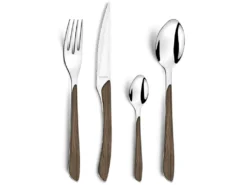 Eclat Nature - Ménagère 24 Pièces Bois Foncé