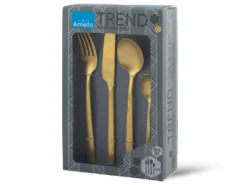 Manille - Ménagère 16 Pièces Vintage Doré -Herman Miller Magasin couvert 14463503