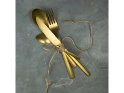 Manille - Ménagère 16 Pièces Vintage Doré -Herman Miller Magasin couvert 14463505