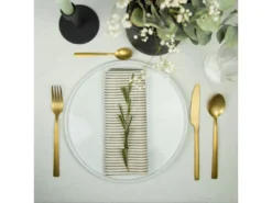 Manille - Ménagère 16 Pièces Vintage Doré -Herman Miller Magasin couvert 14463507