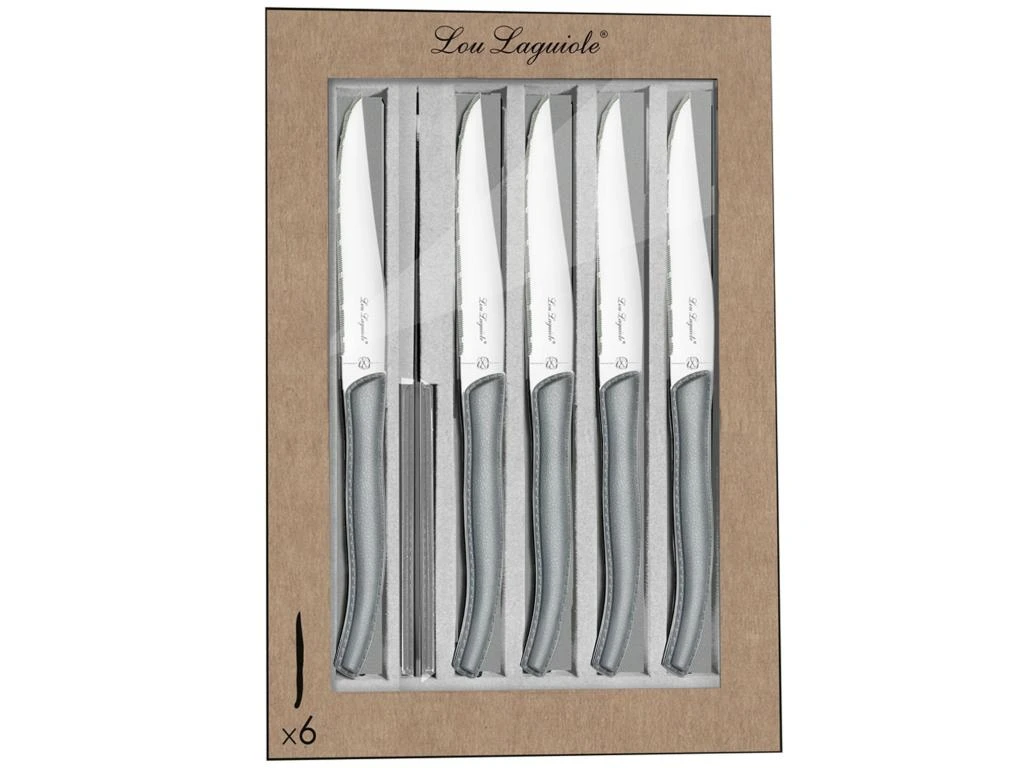 Sky - Coffret 6 Couteaux Steak Gris 4 Sky - Coffret 6 Couteaux Steak Gris – Image 4