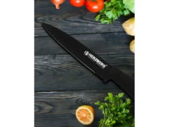 Ensemble De 8 Couteaux Avec Support En Acrylique - Marbre Noir -Herman Miller Magasin couvert 21735967