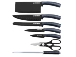 Ensemble De 8 Couteaux Avec Support En Acrylique - Carbone -Herman Miller Magasin couvert 8954703