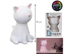 Lampe Veilleuse Enfant Led "Chat" 19cm Blanc -Herman Miller Magasin lampe 14422685