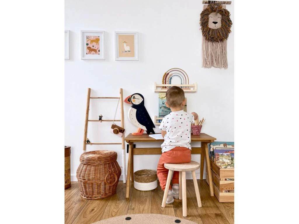 Lampe Veilleuse Enfant Artisanale Macareux 2 Lampe Veilleuse Enfant Artisanale Macareux – Image 2