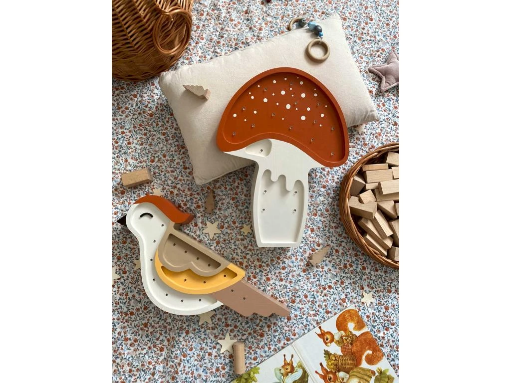 Lampe Veilleuse Enfant Artisanale Champignon 3 Lampe Veilleuse Enfant Artisanale Champignon – Image 3