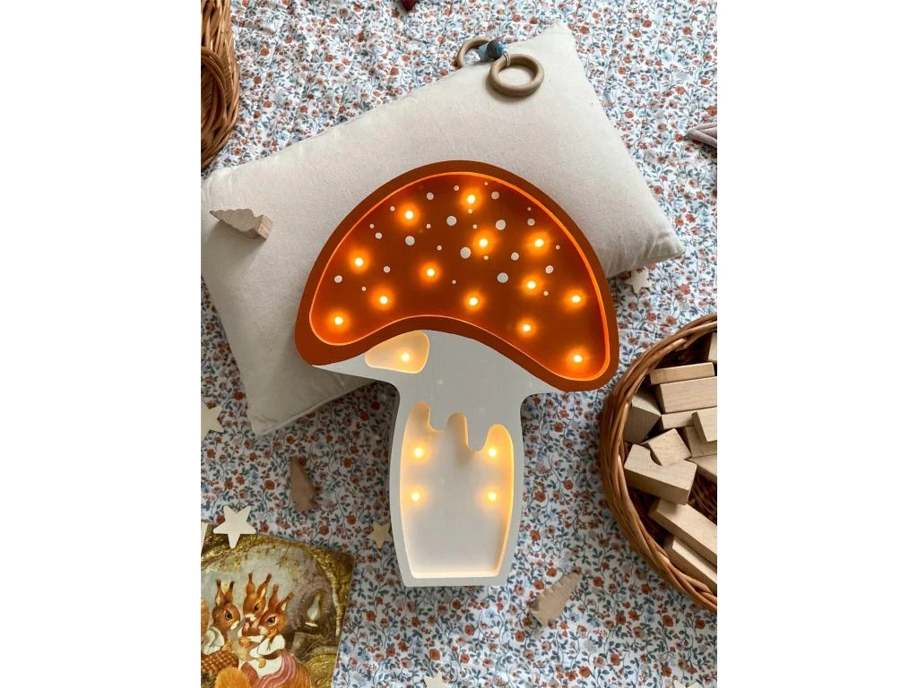 Lampe Veilleuse Enfant Artisanale Champignon 4 Lampe Veilleuse Enfant Artisanale Champignon – Image 4