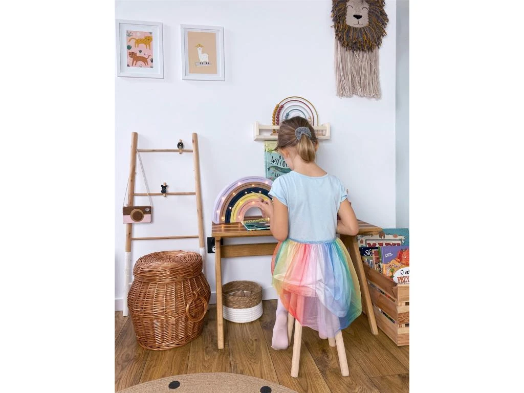 Lampe Veilleuse Enfant Artisanale Arc-en-ciel 3 Lampe Veilleuse Enfant Artisanale Arc-en-ciel – Image 3