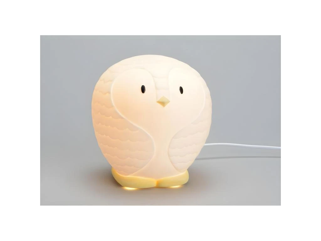 Lampe Veilleuse En Porcelaine Blanche Pingouin 16 X 15.5 X 17 Cm 2 Lampe Veilleuse En Porcelaine Blanche Pingouin 16 X 15.5 X 17 Cm – Image 2
