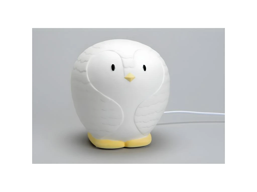 Lampe Veilleuse En Porcelaine Blanche Pingouin 16 X 15.5 X 17 Cm 3 Lampe Veilleuse En Porcelaine Blanche Pingouin 16 X 15.5 X 17 Cm – Image 3