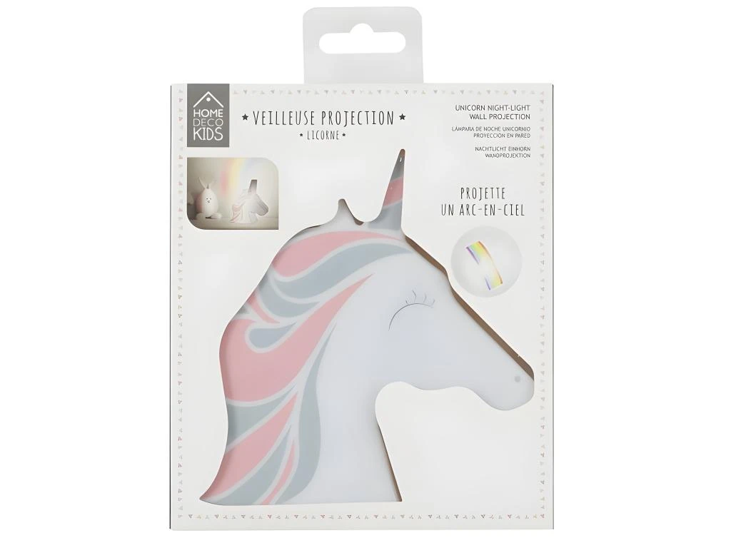 Veilleuse Projection Murale "Licorne" 16cm Blanc 3 Veilleuse Projection Murale "Licorne" 16cm Blanc – Image 3
