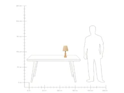 Lampe à Poser En Bois Clair 41 Cm MORONA -Herman Miller Magasin lampe 22965955