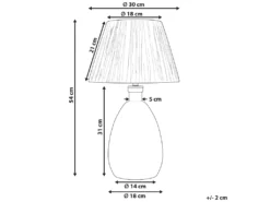 Lampe à Poser En Verre Transparent 54 Cm BLANCO -Herman Miller Magasin lampe 22966847