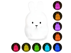 Veilleuse Bébé Lapin Sans Fil Touch Souple LED Multicolore Dimmable BUNNY H19cm -Herman Miller Magasin lampe 9623657