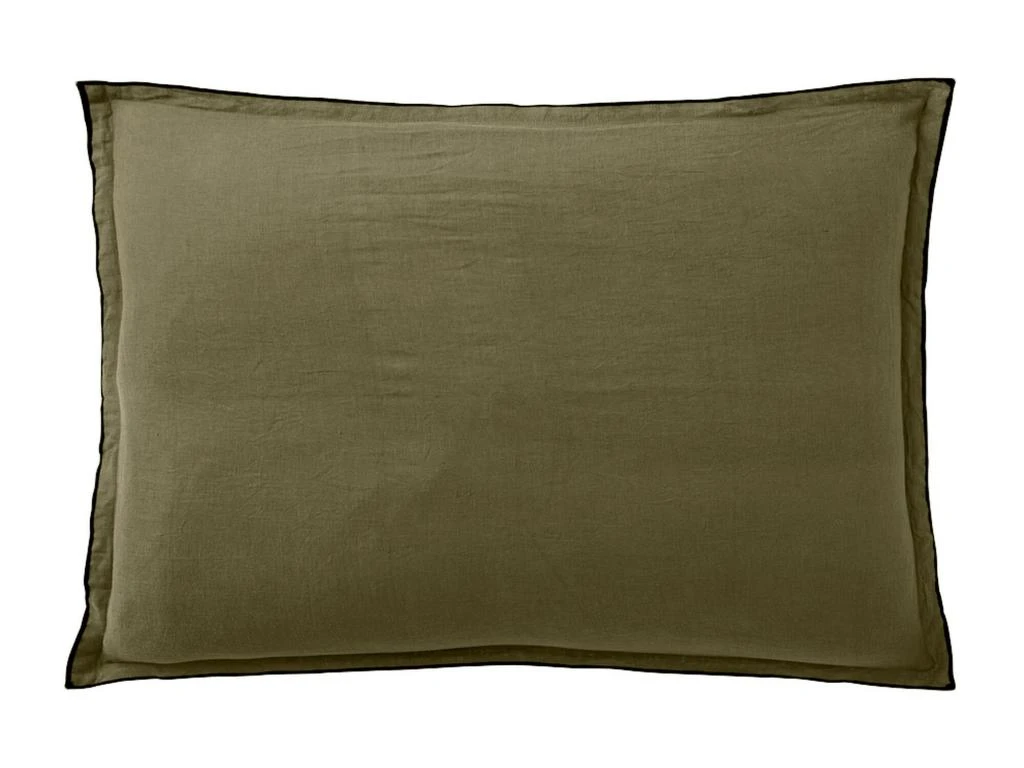 Taie D'oreiller Carrée 50x70 Cm En Lin Lavé Olive - Linge De Lit Taie D’oreiller Premium 100 % Lin Lavé 1 Taie D'oreiller Carrée 50x70 Cm En Lin Lavé Olive - Linge De Lit Taie D’oreiller Premium 100 % Lin Lavé