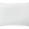 Taie D'oreiller 50x70 Rectangle En Percale De Coton Lavé 80 Fils Blanc - Linge De Lit Premium 100% Percale Lavé