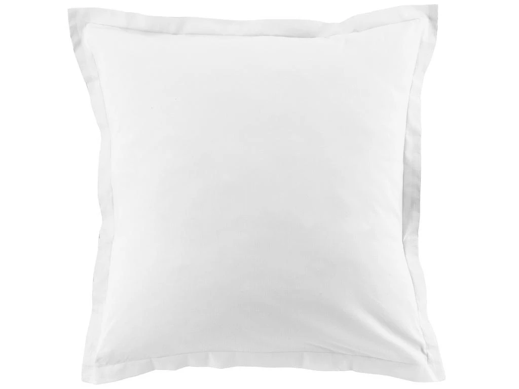 Lot De 2 Taies D'oreiller 100% Coton 57 Fils Taille 63 X 63 Cm Couleur Blanc 1 Lot De 2 Taies D'oreiller 100% Coton 57 Fils Taille 63 X 63 Cm Couleur Blanc