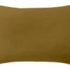 Taie D'oreiller 50x70 Rectangle En Percale De Coton Lavé 80 Fils Camel - Linge De Lit Premium 100% Percale Lavé