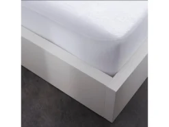 Protège Matelas Imperméable été/hiver 100% Coton Blanc Taille 90 X 190 Cm