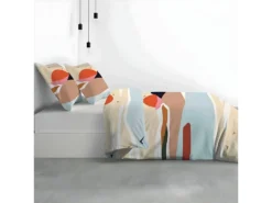 Housse De Couette 220x240 Cm + 2 Taies D'oreiller 65x65 Cm 100% Coton 47 Fils Safa -Herman Miller Magasin linge de lit 10749369