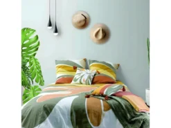 Housse De Couette 240x260 Cm + 2 Taies D'oreiller 65x65 Cm 100% Coton 47 Fils Kentia