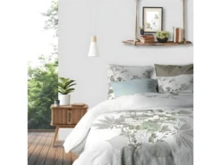 Housse De Couette 240x260 Cm + 2 Taies D'oreiller 65x65 Cm 100% Coton 47 Fils Lobia