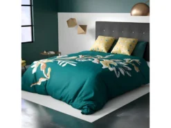 Housse De Couette 240x260 Cm + 2 Taies D'oreiller 100% Coton 57 Fils Motueka