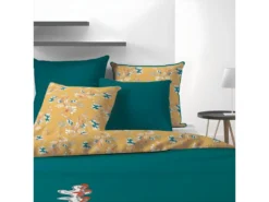 Housse De Couette 240x260 Cm + 2 Taies D'oreiller 100% Coton 57 Fils Motueka -Herman Miller Magasin linge de lit 10753205